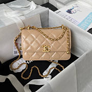 Chanel WOC Beige Bag Size 12 x 19 x 8 cm - 1