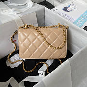 Chanel WOC Beige Bag Size 12 x 19 x 8 cm - 4
