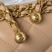 Chanel WOC Beige Bag Size 12 x 19 x 8 cm - 3