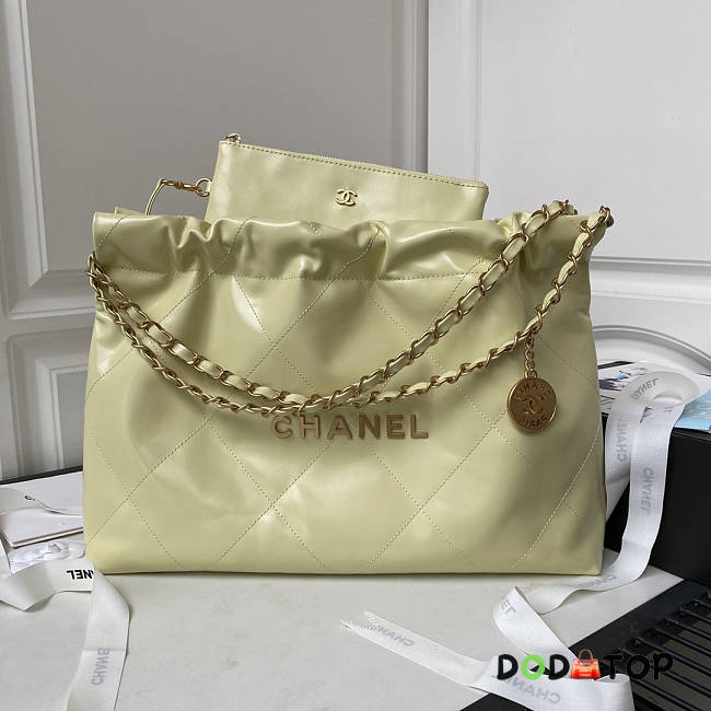 Chanel 22 Tote Handbag Yellow Size 30 × 45 × 8 cm - 1