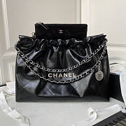 Chanel 22 Tote Handbag Silver Hardware Black Size 30 × 45 × 8 cm - 1