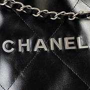 Chanel 22 Tote Handbag Silver Hardware Black Size 30 × 45 × 8 cm - 4