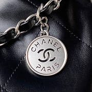 Chanel 22 Tote Handbag Silver Hardware Black Size 30 × 45 × 8 cm - 3