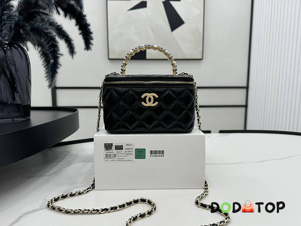 Chanel Small Vanity Black Chain Bag Size 9 x 17 x 8 cm - 1