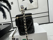 Chanel Small Vanity Black Chain Bag Size 9 x 17 x 8 cm - 6