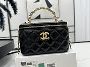 Chanel Small Vanity Black Chain Bag Size 9 x 17 x 8 cm - 5