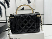 Chanel Small Vanity Black Chain Bag Size 9 x 17 x 8 cm - 4