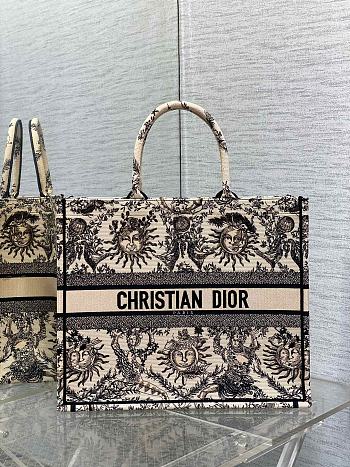 Dior Book Tote Toile de Jouy Soleil Embroidery Large Size 41 cm