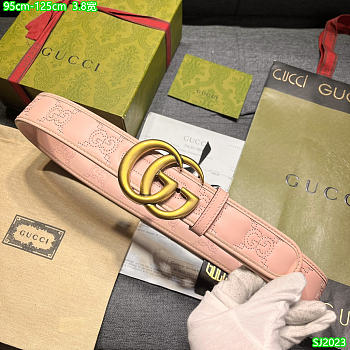 Gucci Pink Belt 3.8 cm