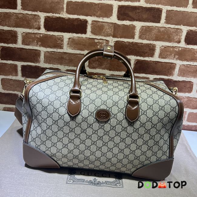 Gucci Travel Bag GG Brown Size 42 x 26 x 24 cm - 1