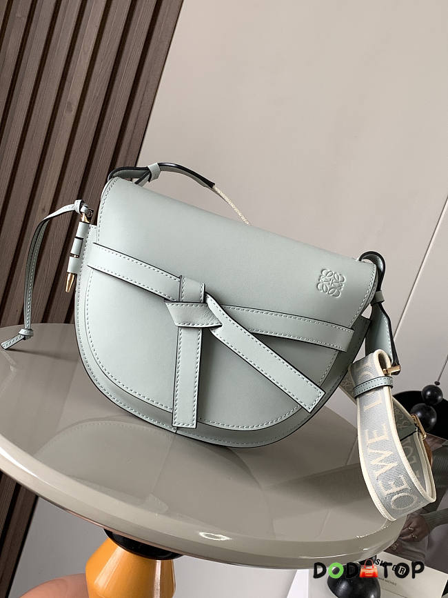 Loewe Gate Dual Crossbody Bag Light Blue Size 25 x 19 x 11.5 cm - 1