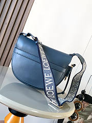 Loewe Gate Dual Crossbody Bag Blue Size 25 x 19 x 11.5 cm - 4