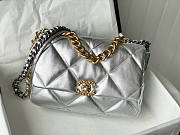 Chanel 19 Flap Bag Silver Size 16 x 26 x 9 cm - 1