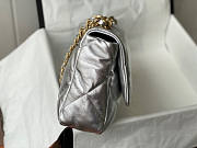 Chanel 19 Flap Bag Silver Size 16 x 26 x 9 cm - 5