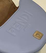 Fendi Moonlight Leather Shoulder Bag Light Blue Size 19 × 8 × 14 cm - 6