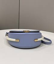 Fendi Moonlight Leather Shoulder Bag Light Blue Size 19 × 8 × 14 cm - 2