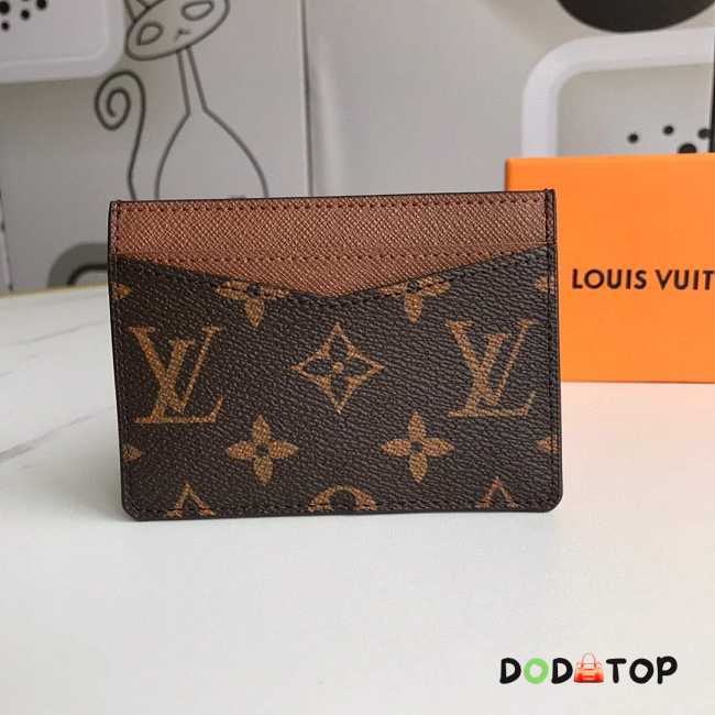 Louis Vuitton LV M60166 Neo Porte Cartes Wallets Monogram Brown Size 11 x 7 x 0.6 cm - 1