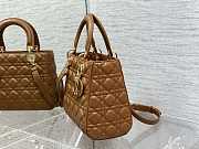 Dior Medium Lady Dior Bag Caramel Cannage Lambskin Size 24 x 20 x 11 cm - 6