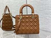 Dior Medium Lady Dior Bag Caramel Cannage Lambskin Size 24 x 20 x 11 cm - 4
