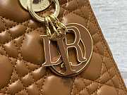 Dior Medium Lady Dior Bag Caramel Cannage Lambskin Size 24 x 20 x 11 cm - 3