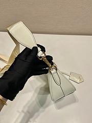 Prada Leather Mini Shoulder Bag White Size 18 x 15 x 8 cm - 6