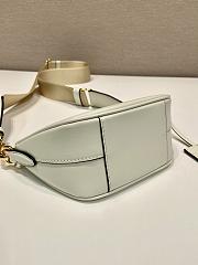 Prada Leather Mini Shoulder Bag White Size 18 x 15 x 8 cm - 5