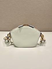 Prada Leather Mini Shoulder Bag White Size 18 x 15 x 8 cm - 4