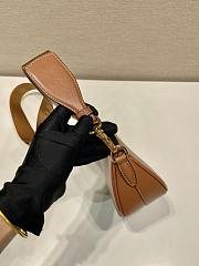 Prada Leather Mini Shoulder Bag Brown Size 18 x 15 x 8 cm - 3
