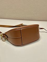 Prada Leather Mini Shoulder Bag Brown Size 18 x 15 x 8 cm - 2
