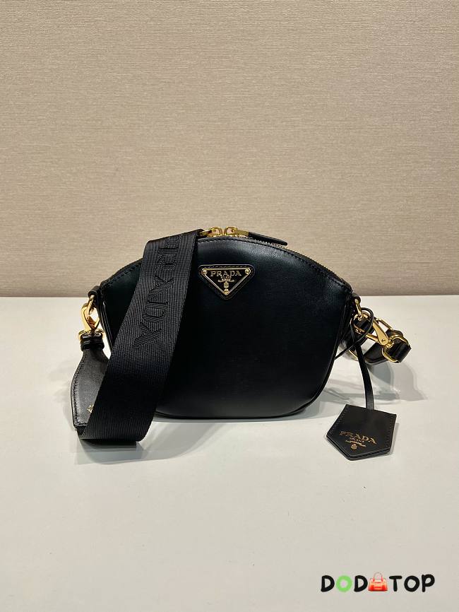Prada Leather Mini Shoulder Bag Black Size 18 x 15 x 8 cm - 1