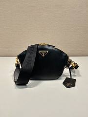 Prada Leather Mini Shoulder Bag Black Size 18 x 15 x 8 cm - 1
