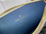 Louis Vuitton Romy Card Holder N40639 Blue Square Size 12 x 8 x 0.8 cm - 2