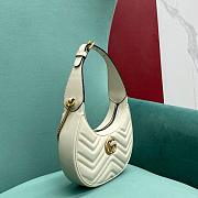 Gucci Marmont Half Moon White Bag Size 21.5 x 11 x 5 cm - 6