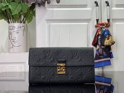 Louis Vuitton Sarah Wallet M82638 Black Size 19 x 11 x 3 cm - 1