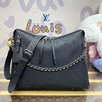 Louis Vuitton Hand It All MM Mahina M24132 Black Size 32 x 29 x 13 cm