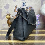 Louis Vuitton Hand It All MM Mahina M24132 Black Size 32 x 29 x 13 cm - 5