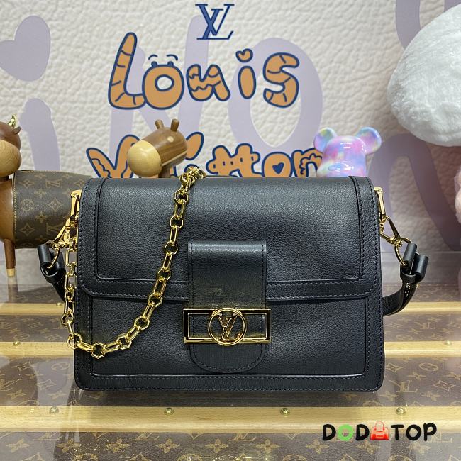Louis Vuitton Dauphine Soft MM M25209 Black Size 24 x 17 x 9 cm - 1