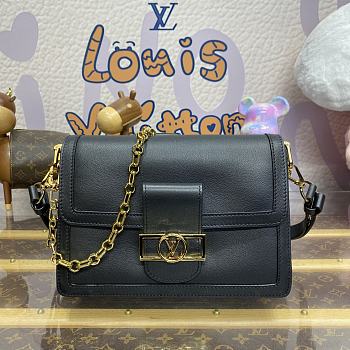 Louis Vuitton Dauphine Soft MM M25209 Black Size 24 x 17 x 9 cm