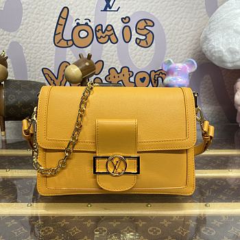 Louis Vuitton Dauphine Soft MM M25048 Orange Size 24 x 17 x 9 cm