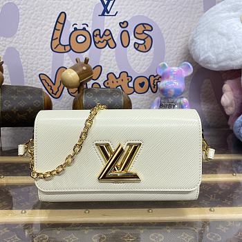 Louis Vuitton Twist West Epi Leather White Size 23.5 x 12 x 7 cm