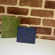 Gucci Jumbo Gg Wallet In Blue Size 11 x 9 cm - 3