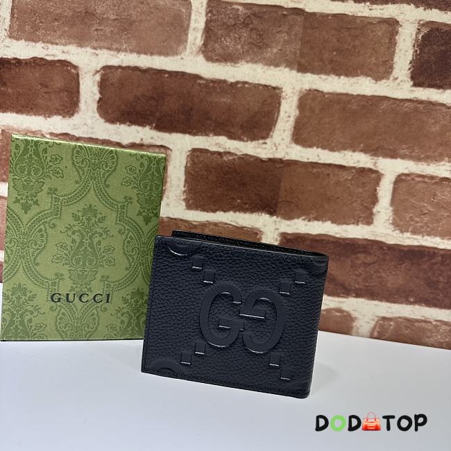 Gucci Jumbo Gg Wallet In Black Size 11 x 9 cm - 1