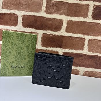 Gucci Jumbo Gg Wallet In Black Size 11 x 9 cm
