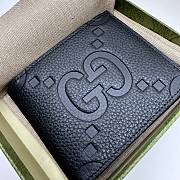 Gucci Jumbo Gg Wallet In Black Size 11 x 9 cm - 3