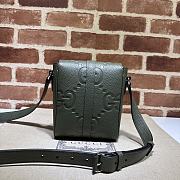 Gucci Jumbo Gg Small Messenger Bag Dark Green Size 14.5 x 18.5 x 4.5 cm - 6