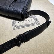 Gucci Jumbo Gg Small Messenger Bag Black Size 14.5 x 18.5 x 4.5 cm  - 6
