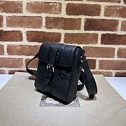 Gucci Jumbo Gg Small Messenger Bag Black Size 14.5 x 18.5 x 4.5 cm  - 5