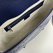 Gucci Jumbo GG Medium Messenger Bag Blue Size 31 x 24.5 x 6 cm - 6
