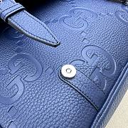 Gucci Jumbo GG Medium Messenger Bag Blue Size 31 x 24.5 x 6 cm - 3