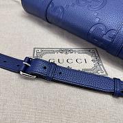 Gucci Jumbo GG Medium Messenger Bag Blue Size 31 x 24.5 x 6 cm - 4